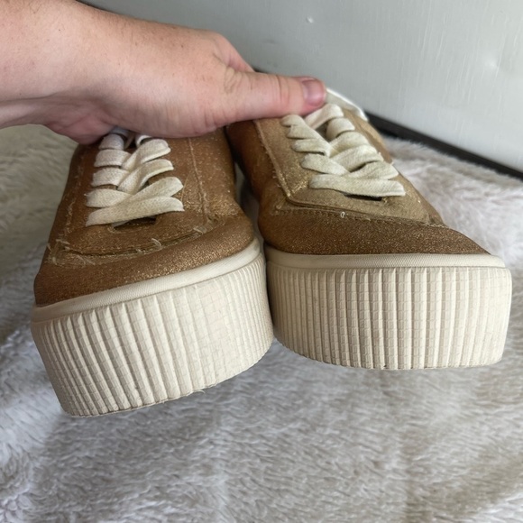 Mix No 6 rose gold glitter platform sneakers - Picture 6 of 8